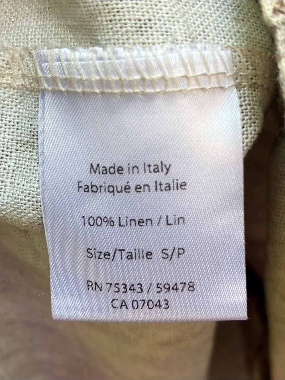 Le Ragazze Brown & Cream Abstract Button-Front Top - Picture 3 of 4
